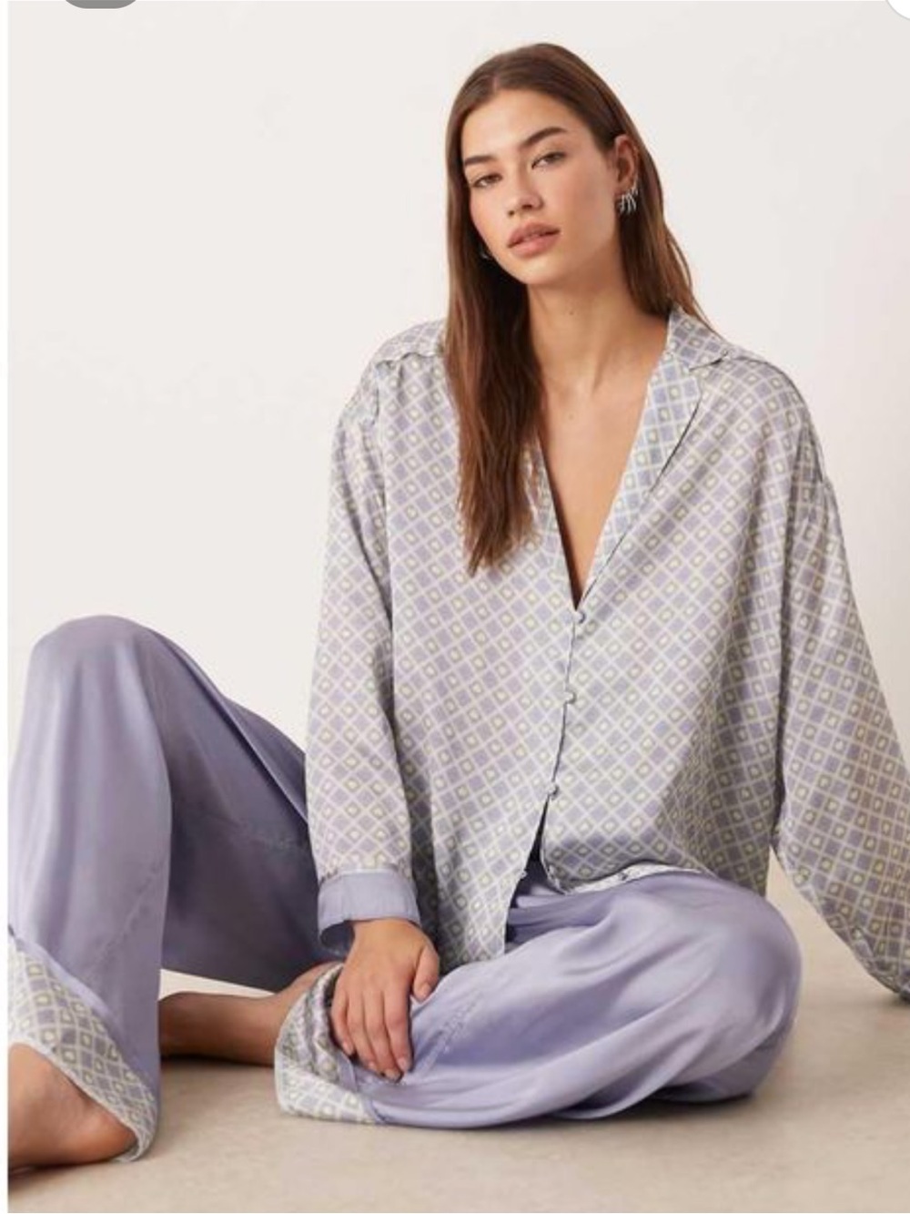 Free People Intimately FP dreamy days pajama set in lime-kiwi combo
